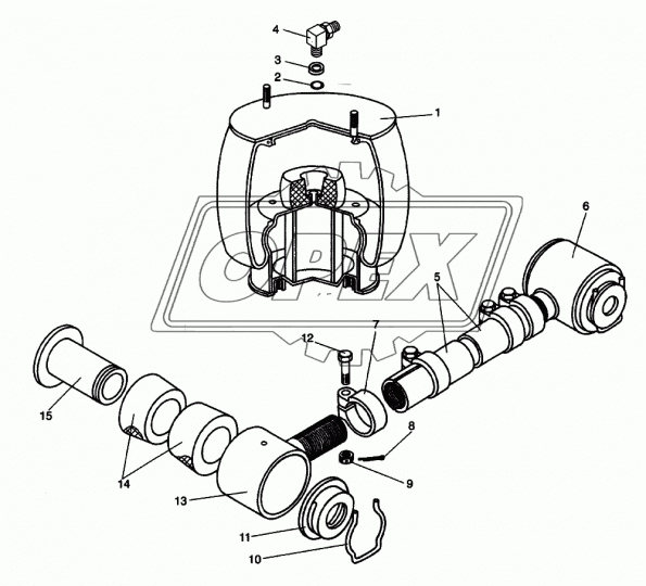 5256-2919554-10 Фиксатор реактивной тяги ф4 L=65 скоба КанашААЗ